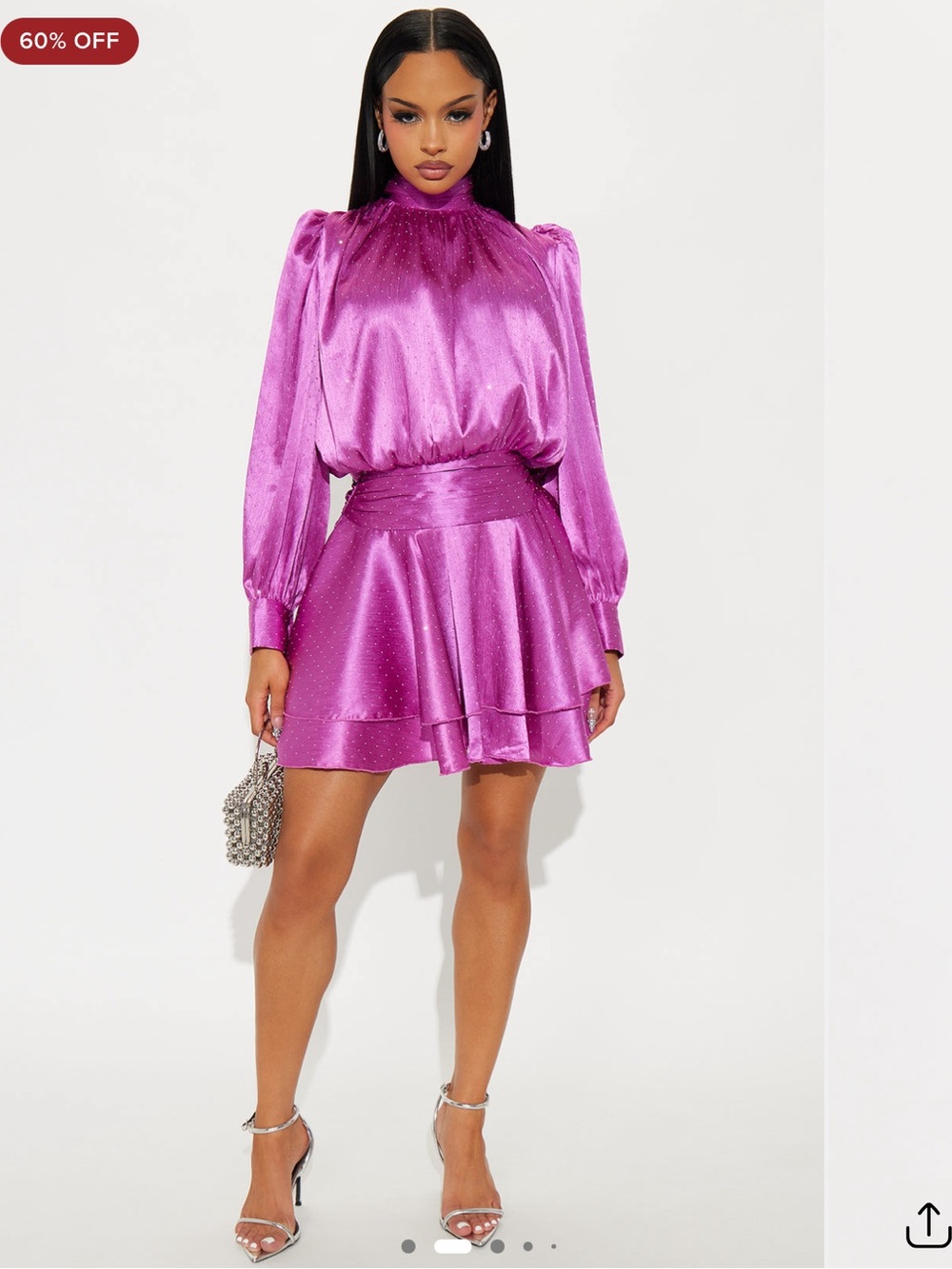 Fashion Nova Adore You Embellished Mini Dress